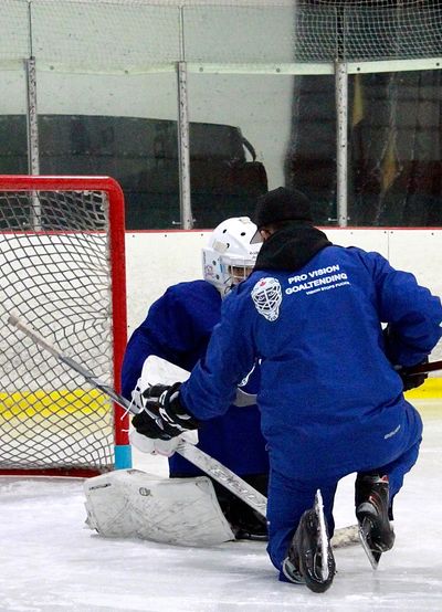 Iris Singh Goalie Coach in Langley with client