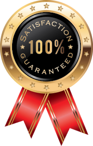 lawn service satisfaction guarantee ribbon