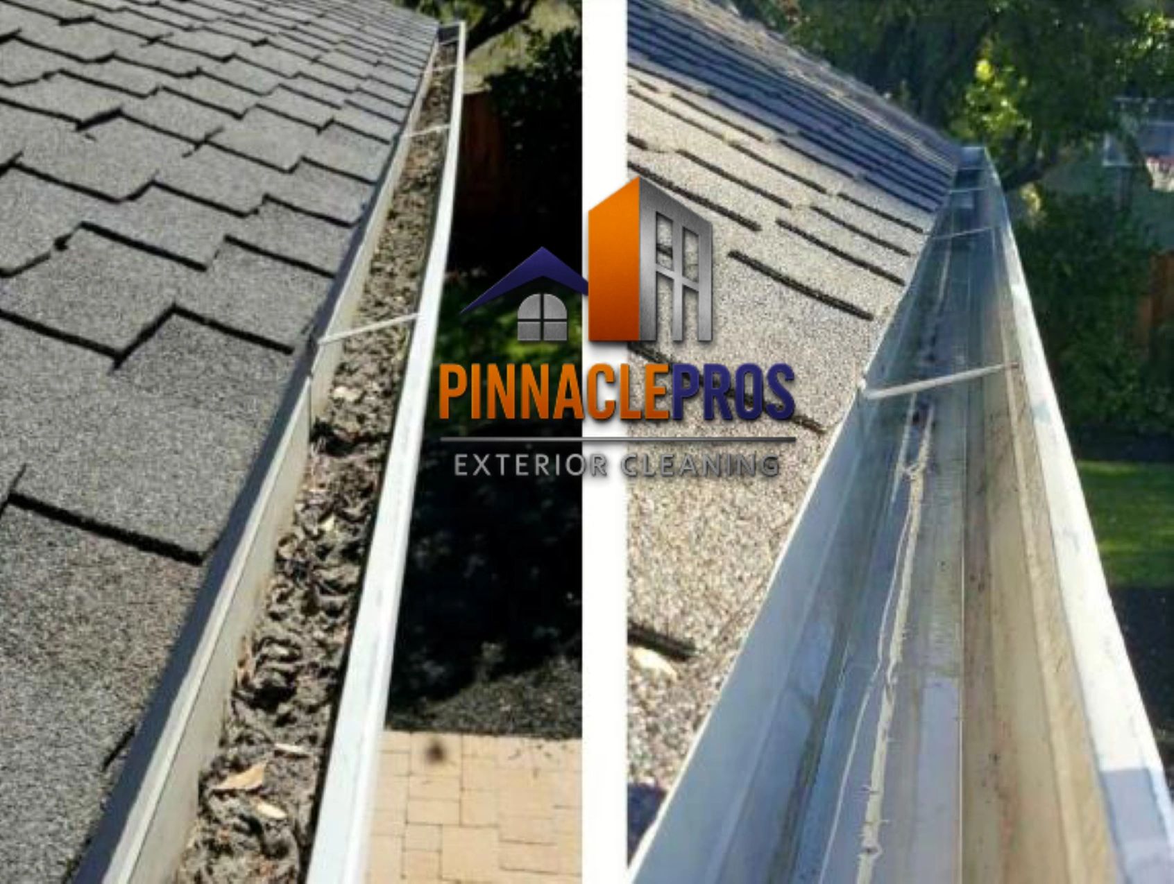 Gutter cleaning and gutter brightening. Serving Brandon, Flowood, Madison, Jackson & Central MS.