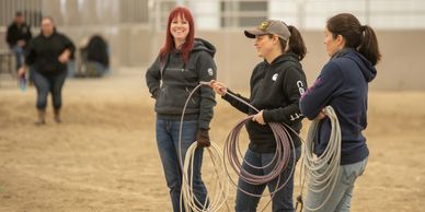 Girls roping 