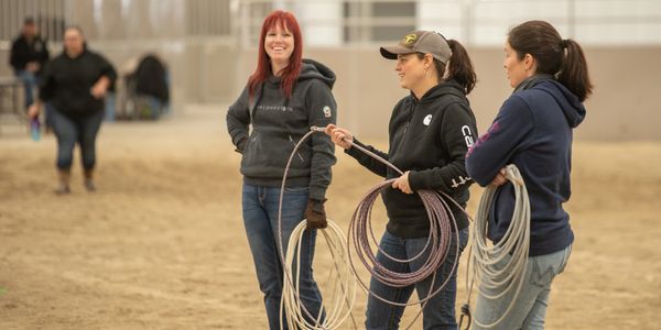 Girls roping 