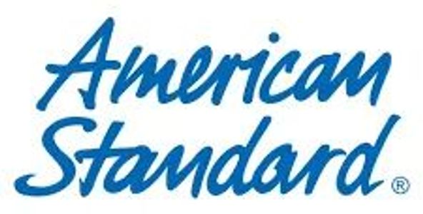 Blue cursive text logo reading 'American Standard'.