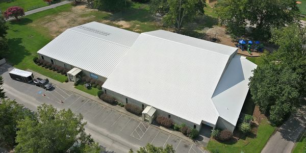Metal Roof Restoration on this building in Florence South Carolina.