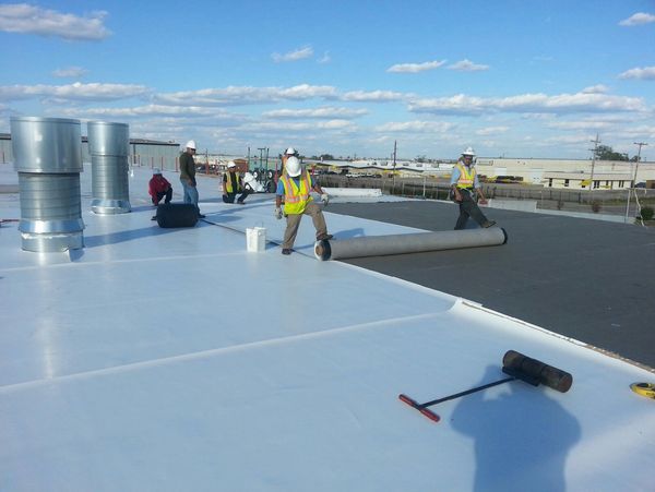 Built up roof restoration. Flat roof repair.