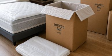 Mattress bags and covers for clean damage-free moving