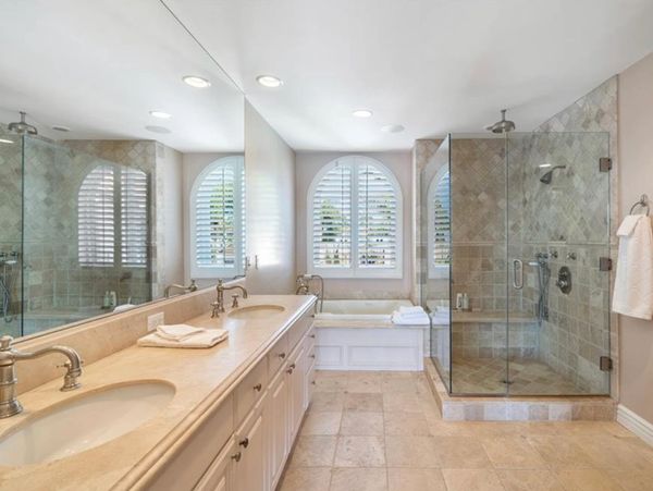 La Cañada Flintridge, CA home remodel with new bathroom remodel with shower and bath conversion.