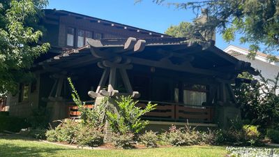 Historic Craftsman house located in one of the historic neighborhoods of Pasadena, California.