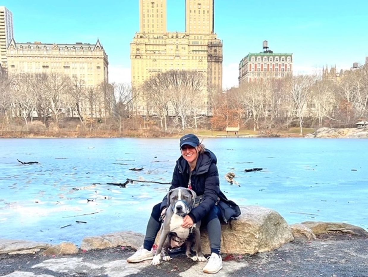 (me and Romeo in our favorite spot in Central Park)
