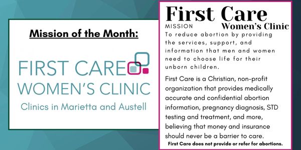 Covenant Church
Smyrna Georgia
Global Methodist Church
First Care Women's Clinic