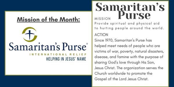 Covenant Church
Smyrna Georgia
Global Methodist Church
Samaritan's Purse