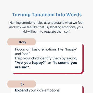 Tips for naming emotions in children to help them regulate feelings.