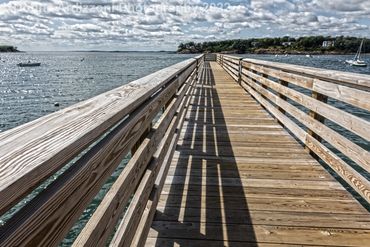 Shadows falling on the Magnolia pier