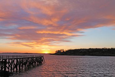 Sunset view over the Magnolia Pier