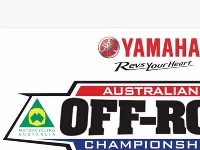 Logo for Australian Off-Road Championship by Yamaha and Motorcycling Australia.