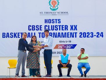 CBSE Observer for the CBSE Basketball Cluster 20 (U-19 Boys) event at ST. Thomas School, Dwarka 2023
