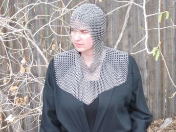 chainmail mantel and coif