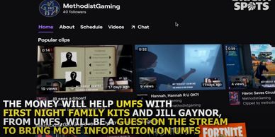 Methodist, Gaming, UMFS, Stream, Game-a-Thon, Highlight, Fortnite, Charity, Help, Foster, Children