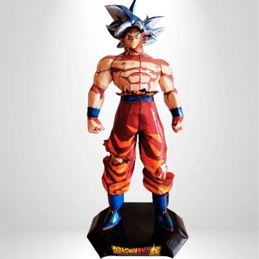 Estátua do Goku de Dragon Ball Super.