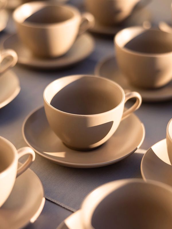 Coffee and tea catered desert service at boutique wedding planner event. lorenhansenphotography.com
