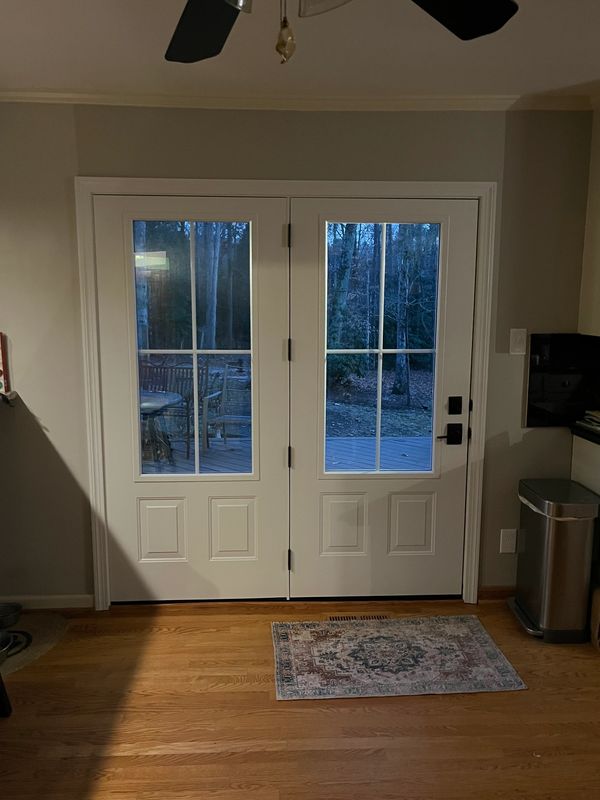 New custom Provia atrium door replacement
