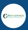 Bio-Genage logo with green and blue leaf elements.