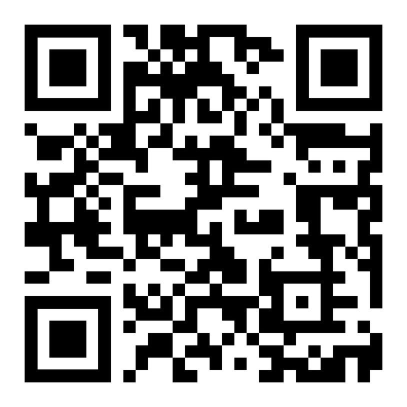 Black and white QR code.