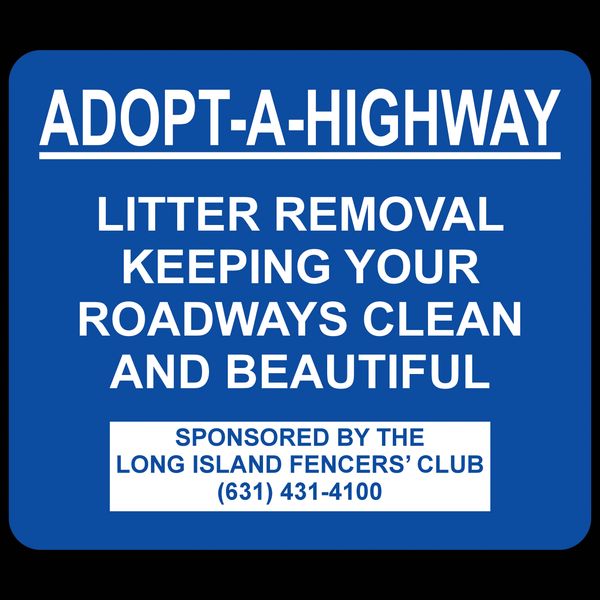 Long Island Fencers Club, Let the Sunshine, Adopt-A-Highway, Ambassador Ella Cullen, Fencing