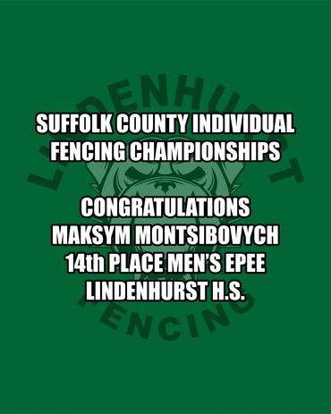 Long Island Fencers Club, 2026 Suffolk County Individual Fencing Championships, Maksym Montsibovych