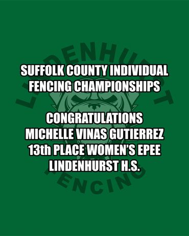 Long Island Fencers Club, Suffolk County Individual Fencing Championships, Michelle Vinas Gutierrez