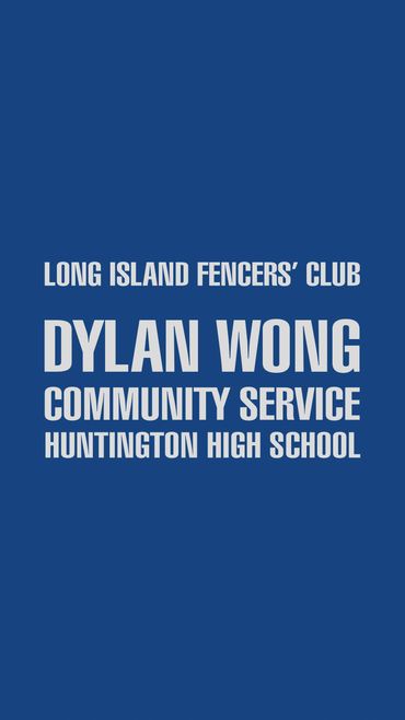 Long Island Fencers Club, Islanders Childrens Foundation Community Scholarship, Dylan Wong