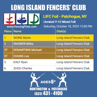 Long Island Fencers Club, Youth Fencing Tournament, USA Fencing, Fencing Time Live, Askfred.net