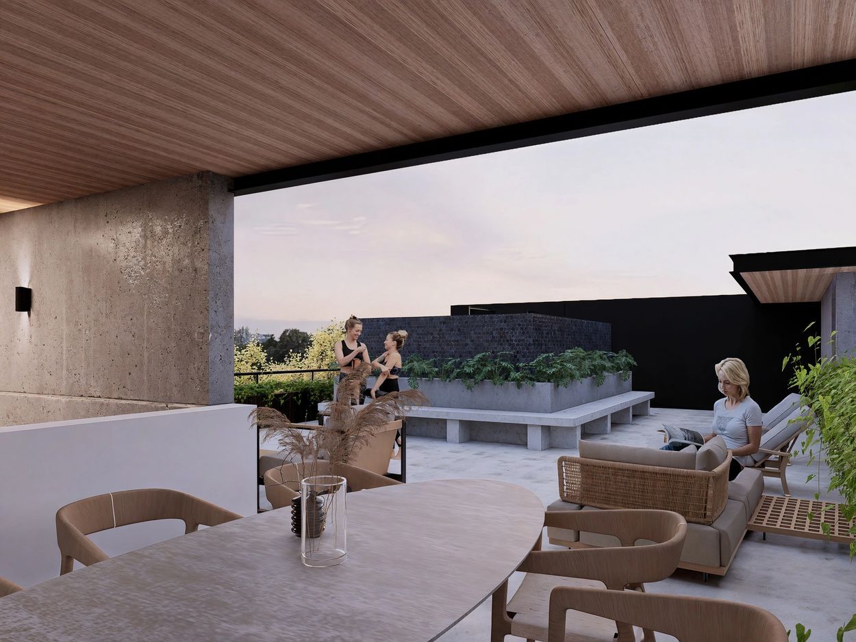 Render Visualización 3d arquitectónica de Del Valle Residences. Departamentos en venta en Mazatlán.