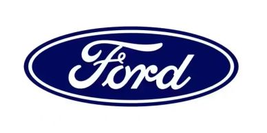 Ford logo with blue oval and white script.