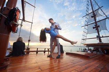 Cena Romántica barco en Cancún