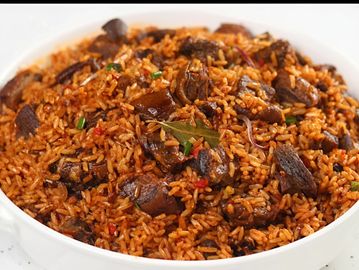 Deba's Kitchen Asun Jollof Rice