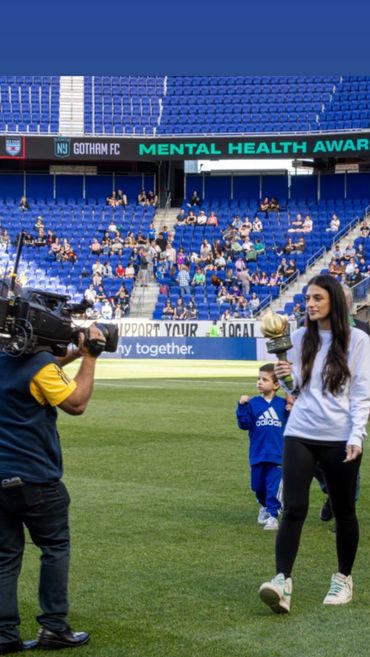 Press , torch Bearer, Mental Health Awareness Night for Gotham FC