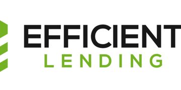 Logo of Efficient Lending with green and black text.