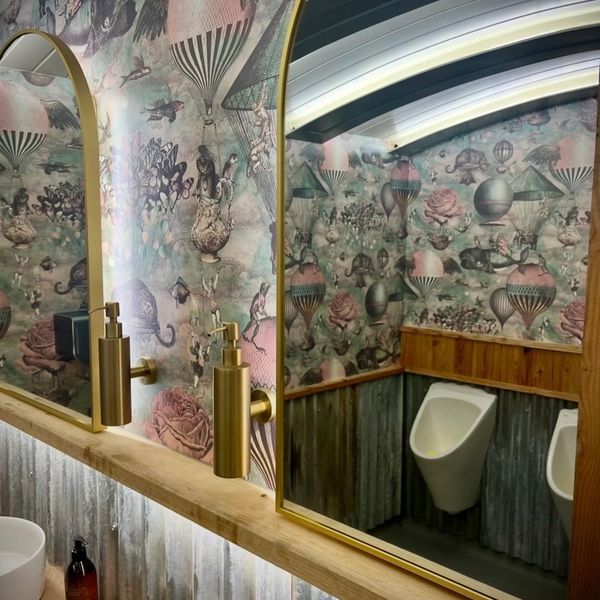 Luxury restroom trailer