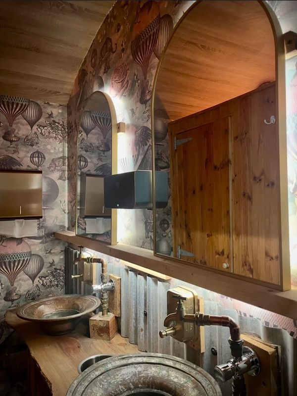 Luxury restroom trailer