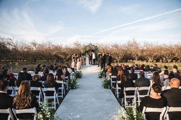 An outdoor wedding