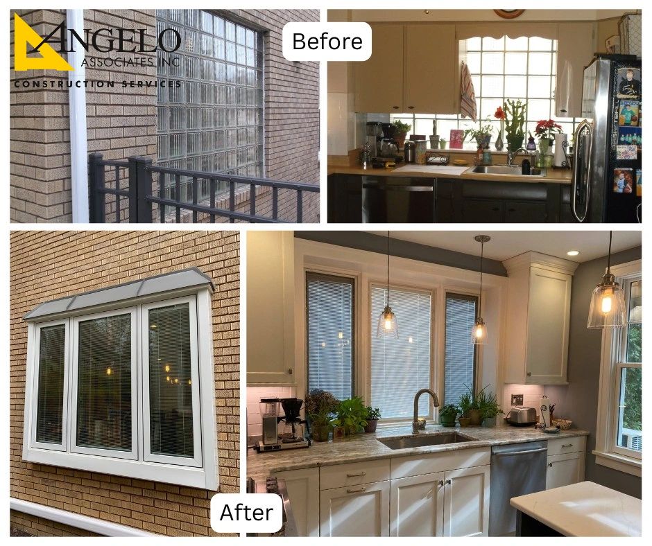 Replacing Glass Block with a Custom Box Bay Window
