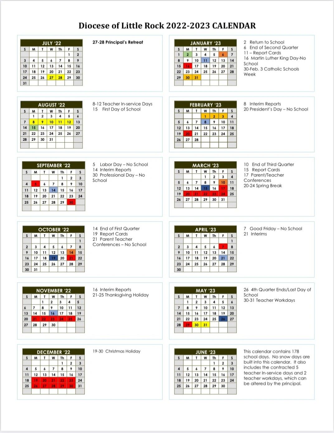 2022-2023 Calendar