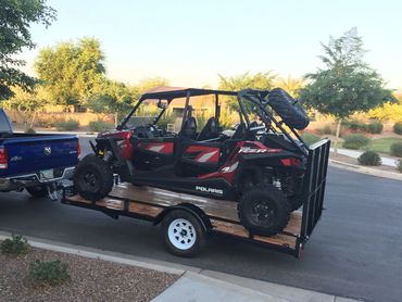 Custom Trailers for SXS side by side RZR Can Am Car Trailer