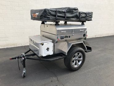 Ready to go Gear Keg Camping Trailer.