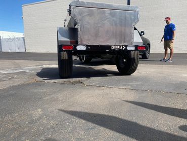 Torsion axle custom trailer.