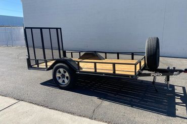 Single Axle Custom Drive Over Fender Trailer.
