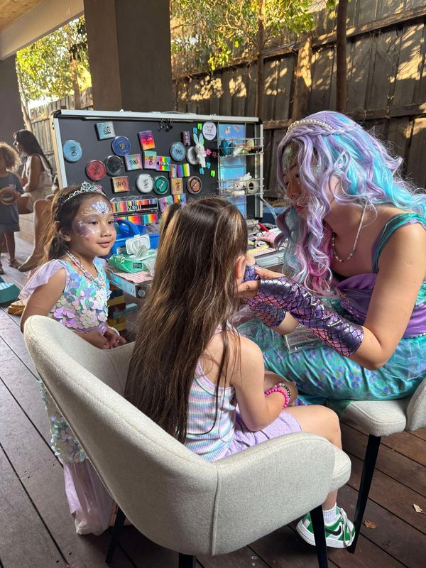 Artist Tina with her special character dress up