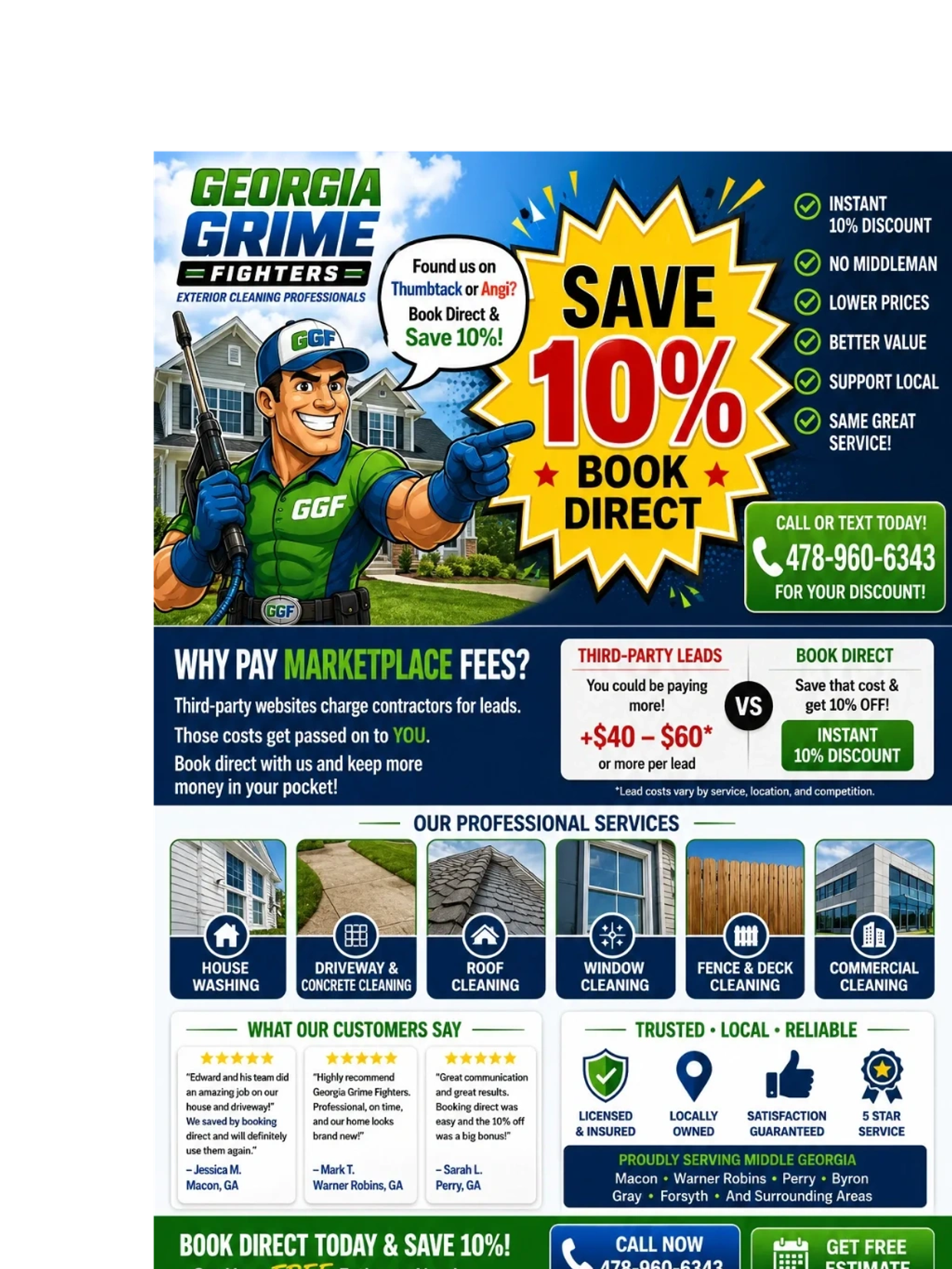 Georgia Grime Fighters - Thumbtack Angi discount page - Macon GA