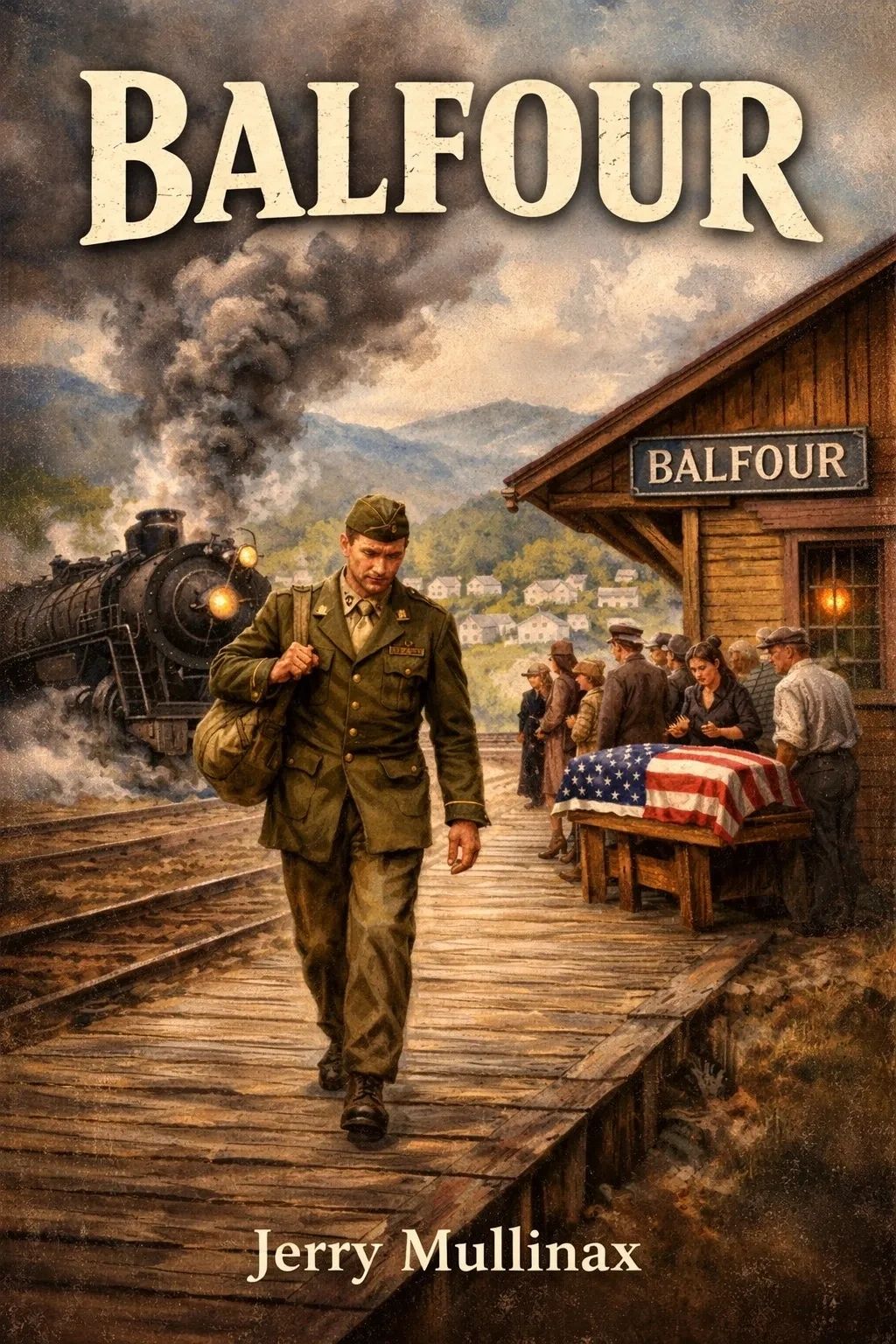 The cover of Jerry Mullinax's new novel Balfour, a 393-page fiction.