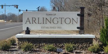 Arlington, TN welcome sign, a well‑known landmark for local homebuyers. Let's find the right Arlington Home for you.